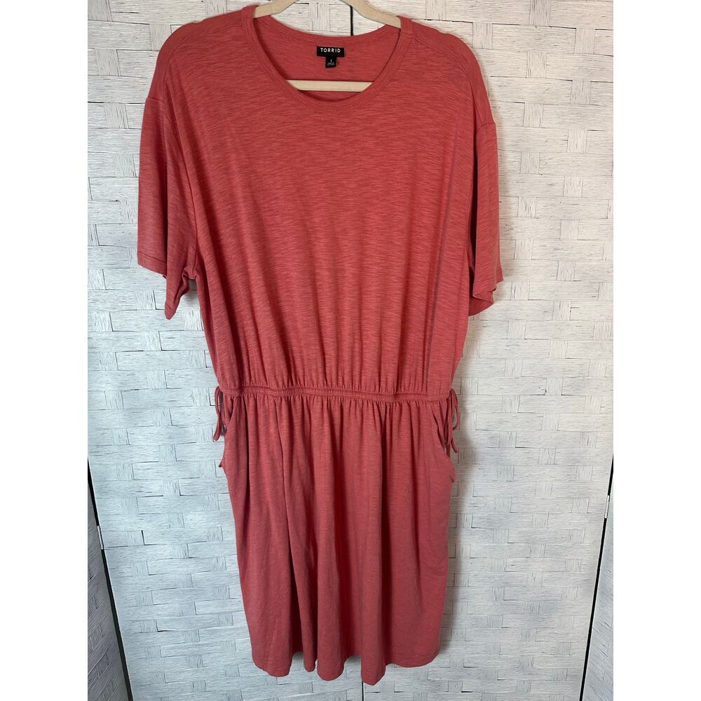 Torrid women's Dress drawstring waste travel pockets normcore plus size
